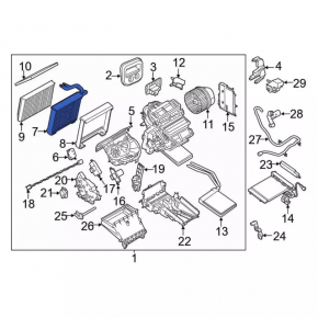 Испаритель Ford Transit Connect MK2 13-18