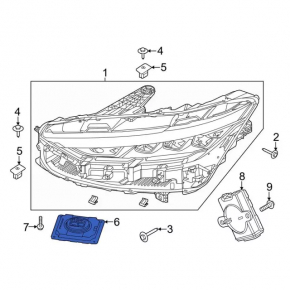 Блок управления фарой левый Ford Mustang Mach-E 21-26 под Projector LED
