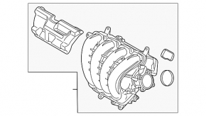 Коллектор впускной Mazda 3 14-18 BM 2.0