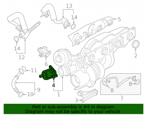 Актуатор турбины BMW 3 F30 12-15 N20 2.0Т без тяги
