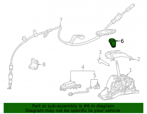 Ручка КПП Toyota Camry v70 18-19 кожа черная, царапины