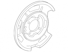 Кожух тормозного диска задний правый Lexus GS300 GS350 GS430 GS450h 06-11