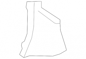 Ornamente laterale stânga negru pentru Nissan Murano z52 15-24