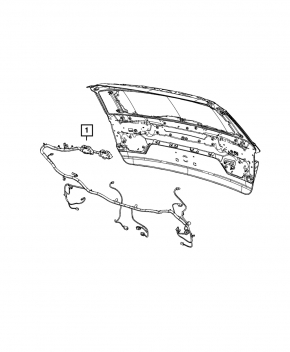 Проводка двери багажника Jeep Grand Cherokee WL 21-26