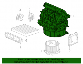 Печка в сборе Honda Insight 19-22