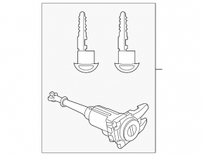Личинка замка двери передней левой Mazda CX-5 21-25