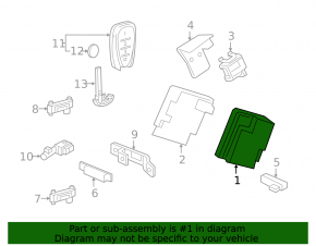 Keyless Entry-Control Module Chevrolet Volt 16-18