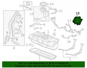 FUEL PUMP MODULE Chevrolet Volt 11-12