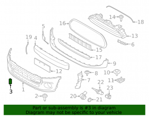 Capac cârlig de remorcare pentru bara față Mini Cooper 14-21 model S
