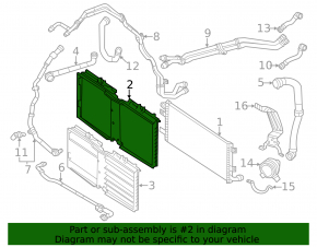 Рамка жалюзи дефлектора радиатора Mercedes W167 GLE 350 450 20-26