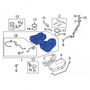 Rezervor de combustibil Ford Explorer 13-19
