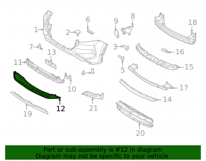Bornă bară față Nissan Rogue 21-23 SV, SL, construcție japoneză, fără proiectoare de ceață