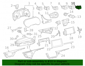 Кнопка открытия лючка бензобака Toyota Camry v70 18-24