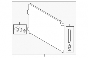 Radiator condensator pentru aer condiționat Lexus RX350h 23-26, fabricat în Japonia