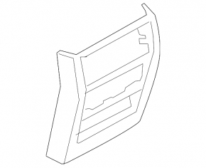 Decorație consola centrală BMW X5 F15 14-18 negru, uzat
