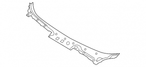Grilă ștergătoare de parbriz din plastic pentru BMW 5 F10 11-16