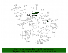 Полка задняя Lexus LS460 LS600h 07-09 перед, серая