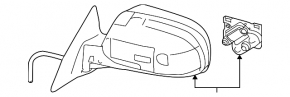 Зеркало боковое левое в сборе Subaru Outback 10-14