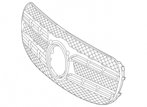 Grilă radiator pentru Mercedes X167 GLS 450 580 20-23
