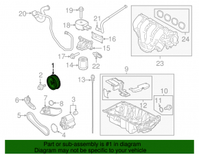 Шкив коленвала Ford Escape 13-19 2.5