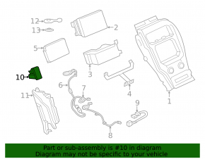 USB Hub центральной консоли Lincoln MKZ 13-20