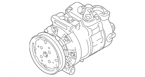 Компрессор кондиционера VW Passat b7 12-15 USA 1.8T