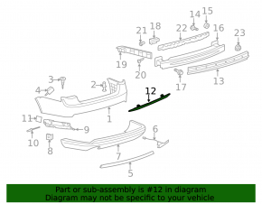 Отражатель заднего бампера правый VW Jetta 05-09