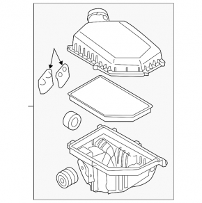 Корпус воздушного фильтра Volvo S60 15-18 2.0