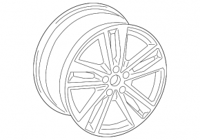 Диск колесный R20 8,5J ET:43 Audi A6 C8 19-23 стиль 52Y