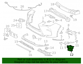 Кронштейн птф левый Lexus RX350 RX450h 16-19