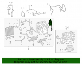 Motor de acționare pentru sistemul de ventilație al încălzitorului Lexus GX460 10-23