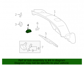 Кнопка открытия крышки багажника Mercedes W221