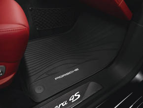 Комплект ковриков салона резина Porsche Panamera 14-16 черный