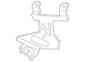 Кронштейн ABS нижний Porsche Cayenne 19-26