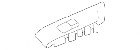 Ornament control ridicare geam spate stânga Mercedes W167 GLE 350 450 20-25 maro