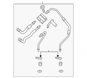Поворотный клапан системы охлаждения АКПП Ford Fusion mk5 13-16 1.6Т, 2.0T, 2.5