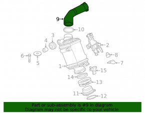 Патрубок интеркулера правый BMW X7 G07 19-22 N63