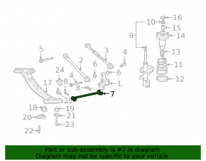 Рычаг продольный задний правый Toyota Camry v30 2.4