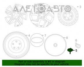 Крепление запасного колеса Kia Forte 19-24