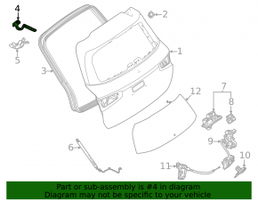 Balama hayon dreapta pentru Mercedes X167 GLS 450 20-26