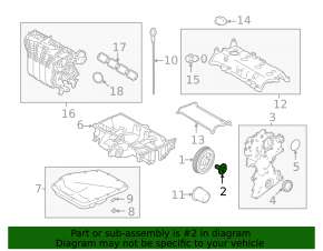 Болт шкива коленвала Mitsubishi Outlander 22-26 2.5