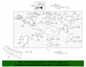 Кнопка стояночного тормоза Chevrolet Malibu 13-15
