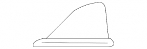 Корпус антенны плавник Nissan Rogue 17-20