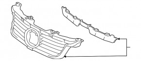 Grila radiatorului Lexus CT200h 11-13 pre-restilizare