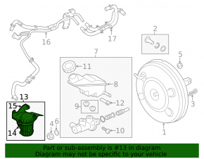 Вакуумный насос Hyundai Santa FE Sport 13-18 2.0T