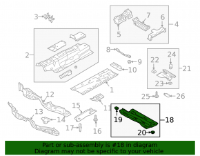 Защита днища передняя правая Audi Q3 83A 19-25