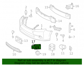 Парктроник передний Lexus ES350 07-12 с кольцом