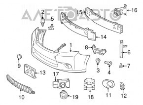 Парктроник передний Lexus ES350 07-12 с кольцом
