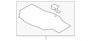 Пол багажника Ford Fusion mk5 17-20 черн