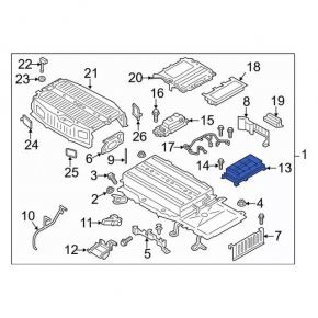 Battery Inverter Ford Fusion mk5 13-20 hybrid, plug-in, контакт с водой, рабочий